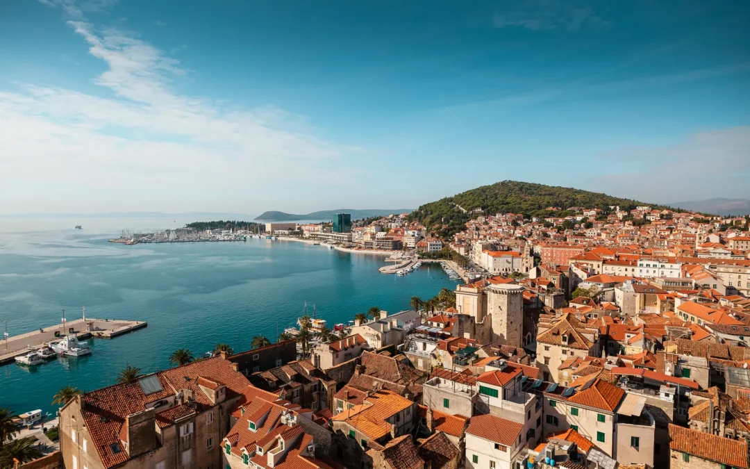 Panorama na wybrzeże Chorwacji