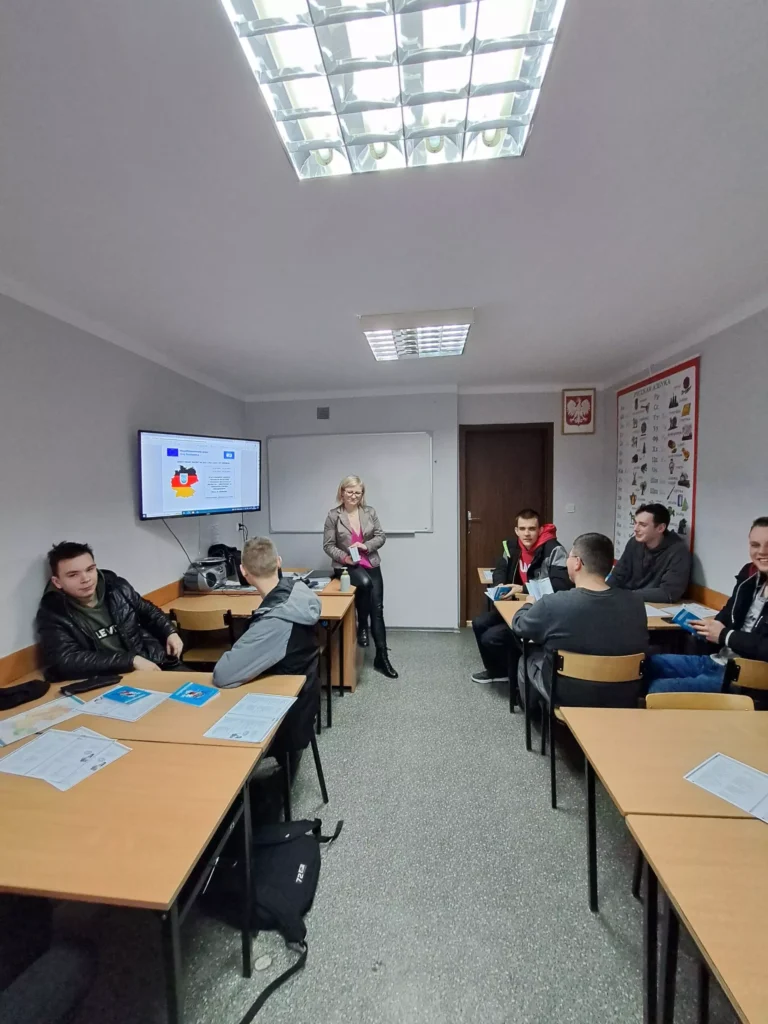 Przygotowania uczniów do wyjazdu na staże do Niemiec w 2023 roku